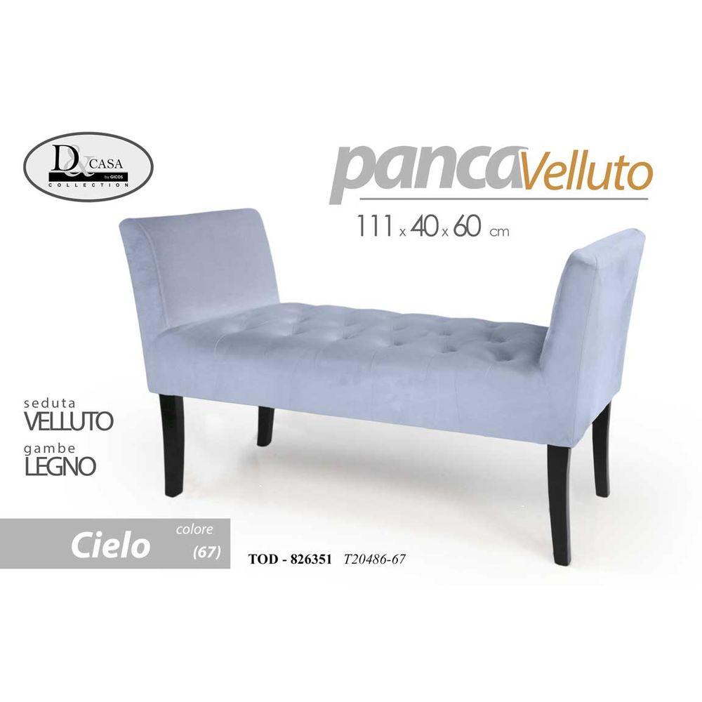 Tod/Panca Cie.Vel 111*40*62Cm  T20486-67 - Blu - Panchine | Mikasa