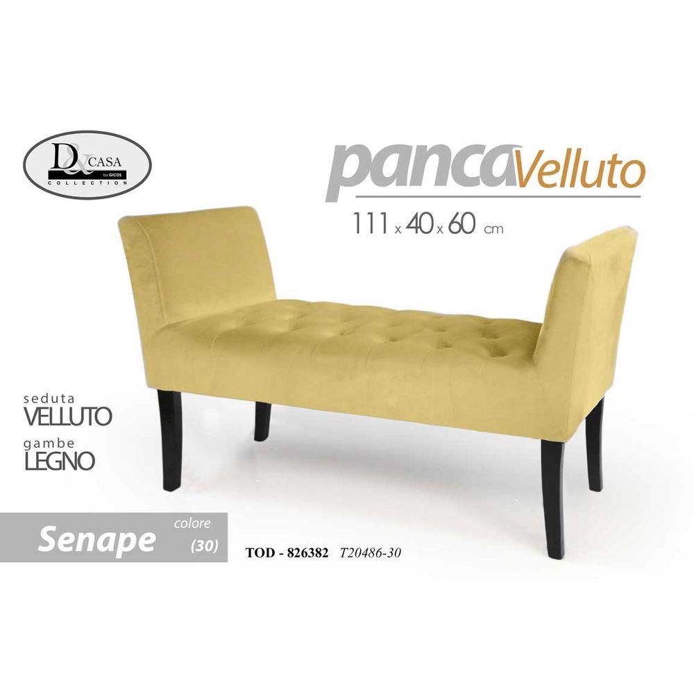 Tod/Panca Sen.Vel 111*40*62Cm T20486-30 - Panchine | Mikasa