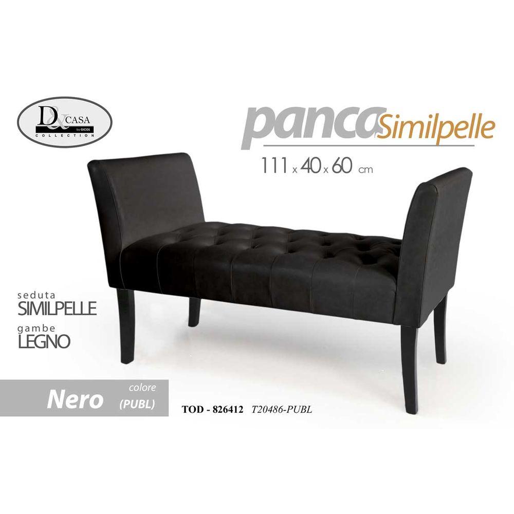 Tod/Panca Pu Nera 111*40*60 T20486-Publ - Nero - Panchine | Mikasa