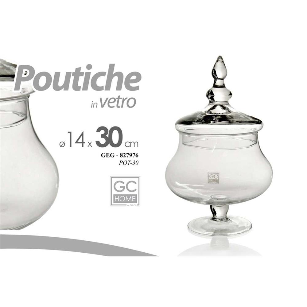 Geg/Poutiche Vetro Tras 14*30Cm Pot-30