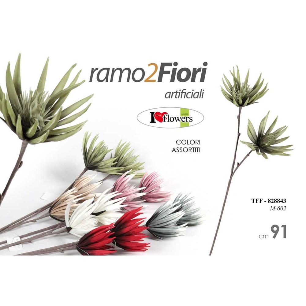 Tff/Ramo 2 Fiori Ass 91Cm M602