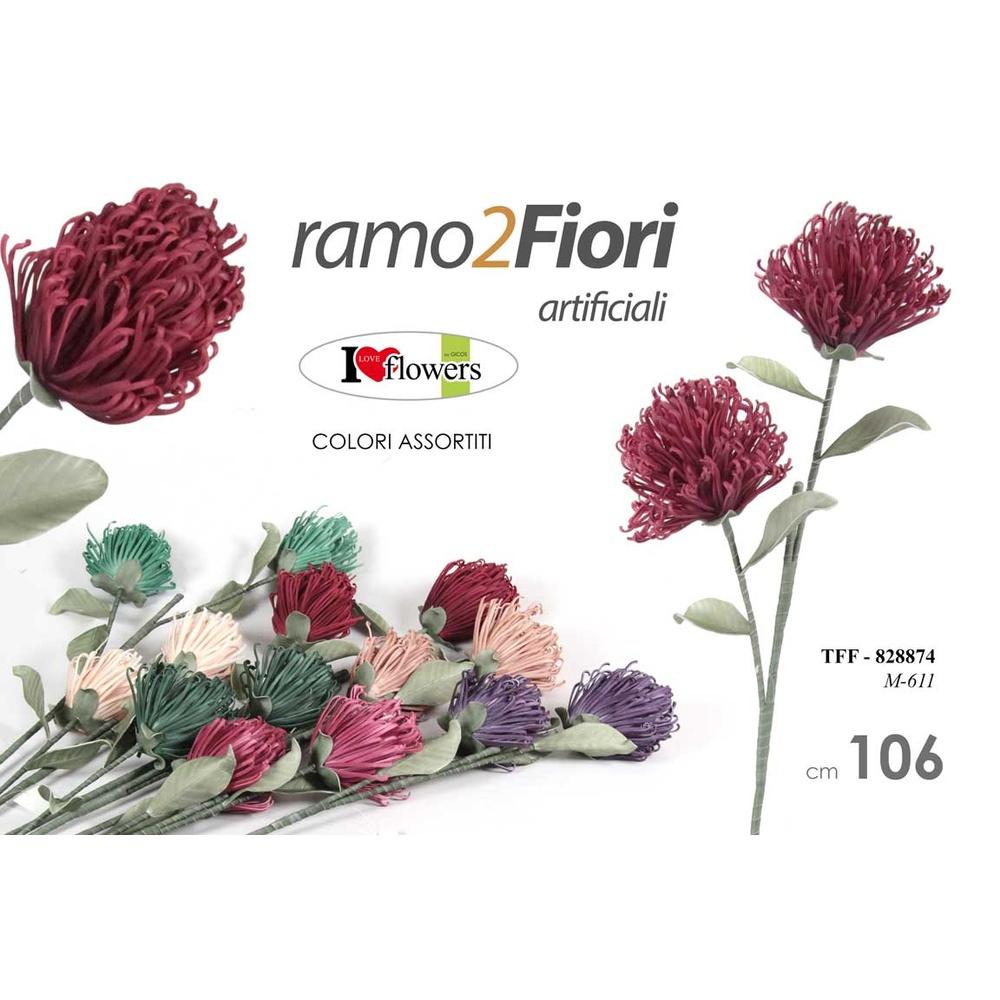 Tff/Ramo 2 Fiori Ass 106Cm M611