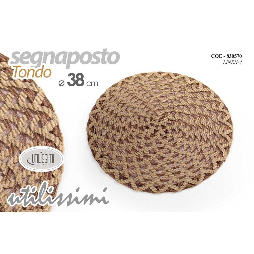 COE/SEGNAPOSTO TONDO 38CM LINEN-3