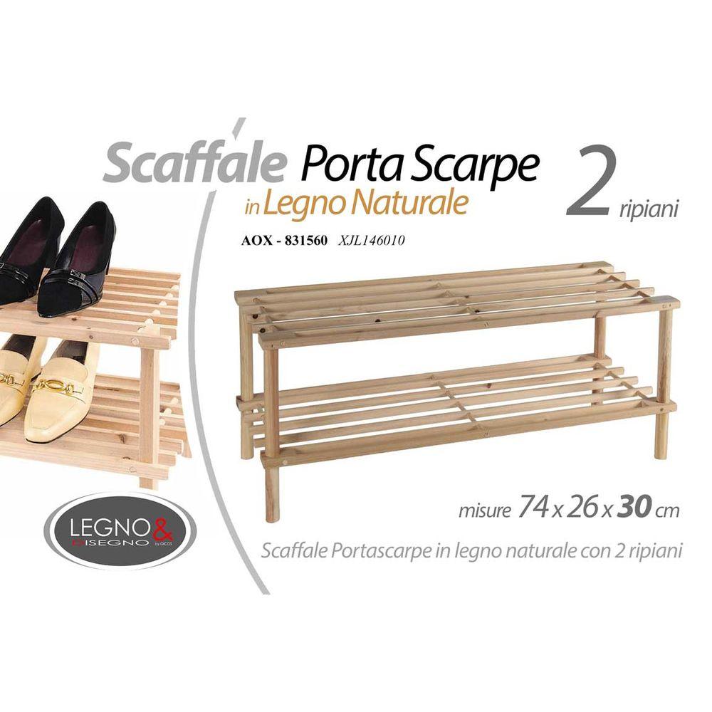 Aox/P.Scarpe A 2 74*26*30Cm    Xjl146010 - Naturale - Scarpiere | Mikasa