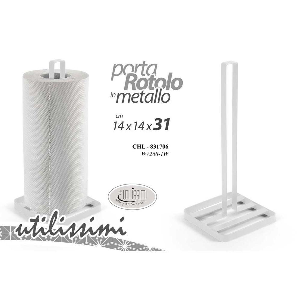 Chl/P.Rotolo Fe.Bia. 14*14*2,5  W7268-1W - Bianco - Porta Rotoli | Mikasa