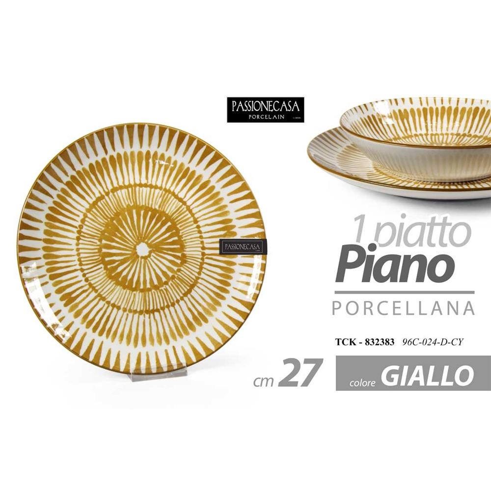 Tck/Piatto Piano Giallo 27Cm 96C-024D-Cy - Porcellana Giallo - Piatti | Mikasa