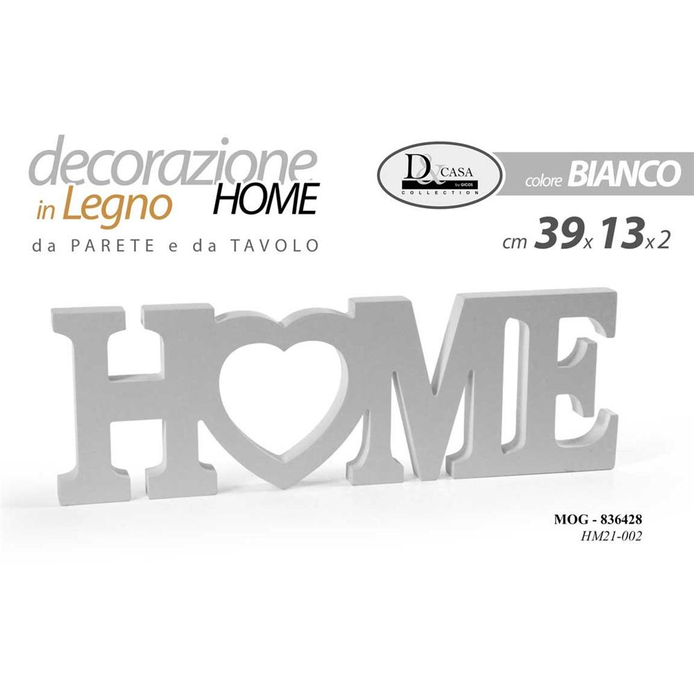 Mog/Frase Home 39*13*2Cm        Hme21002 - Legno Bianco - Scritte | Mikasa