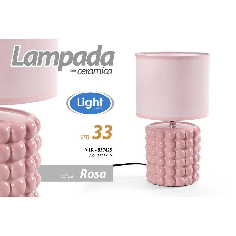 Vir/Lampada Rosa 18*33Cm Dy21113-P