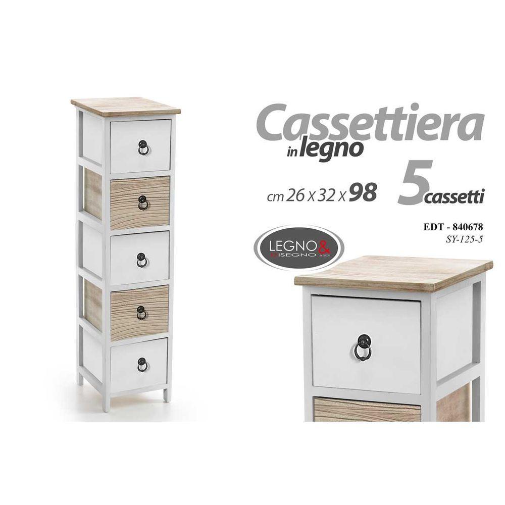 Edt/Mobile 5 Cass. 26*32*98Cm Sy125-5 - Como & Cassettiere | Mikasa