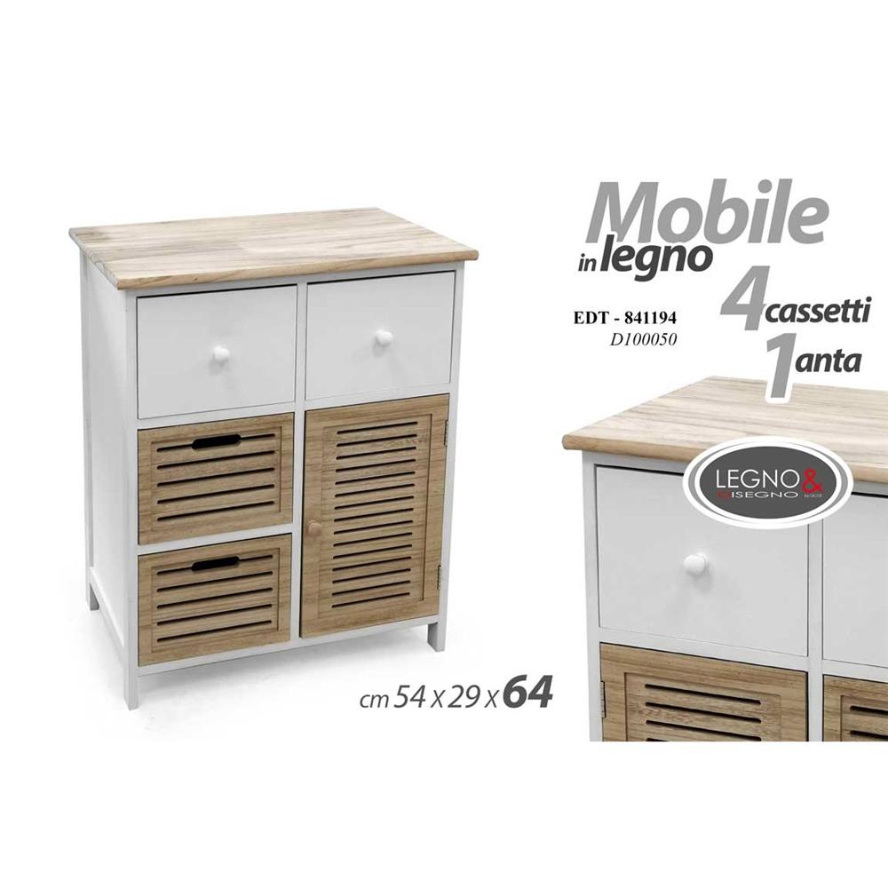 Edt/Mobile A 5 54*29*64Cm        D100050 - Mobili Contenitori | Mikasa