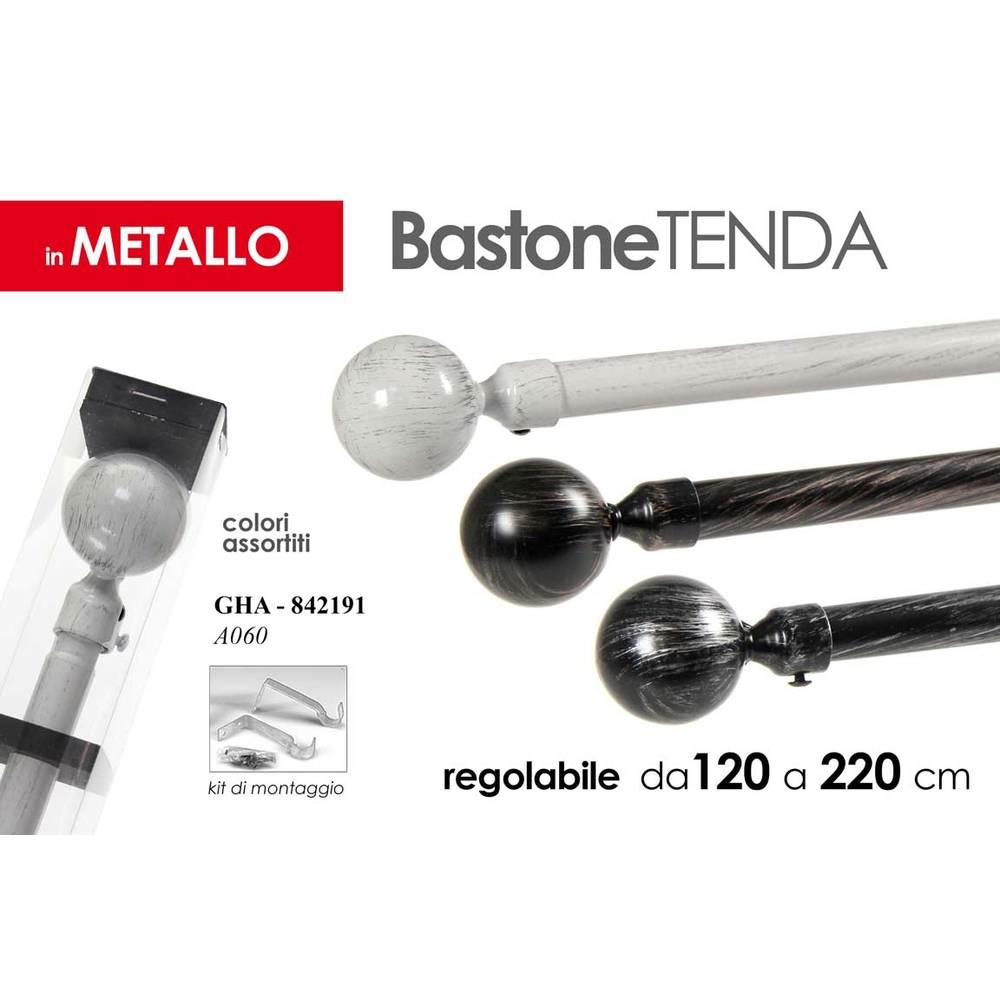 Gha/Asta Te.Sfe.Metal.As 120-220Cm A060 - Metallo - Aste Tende | Mikasa