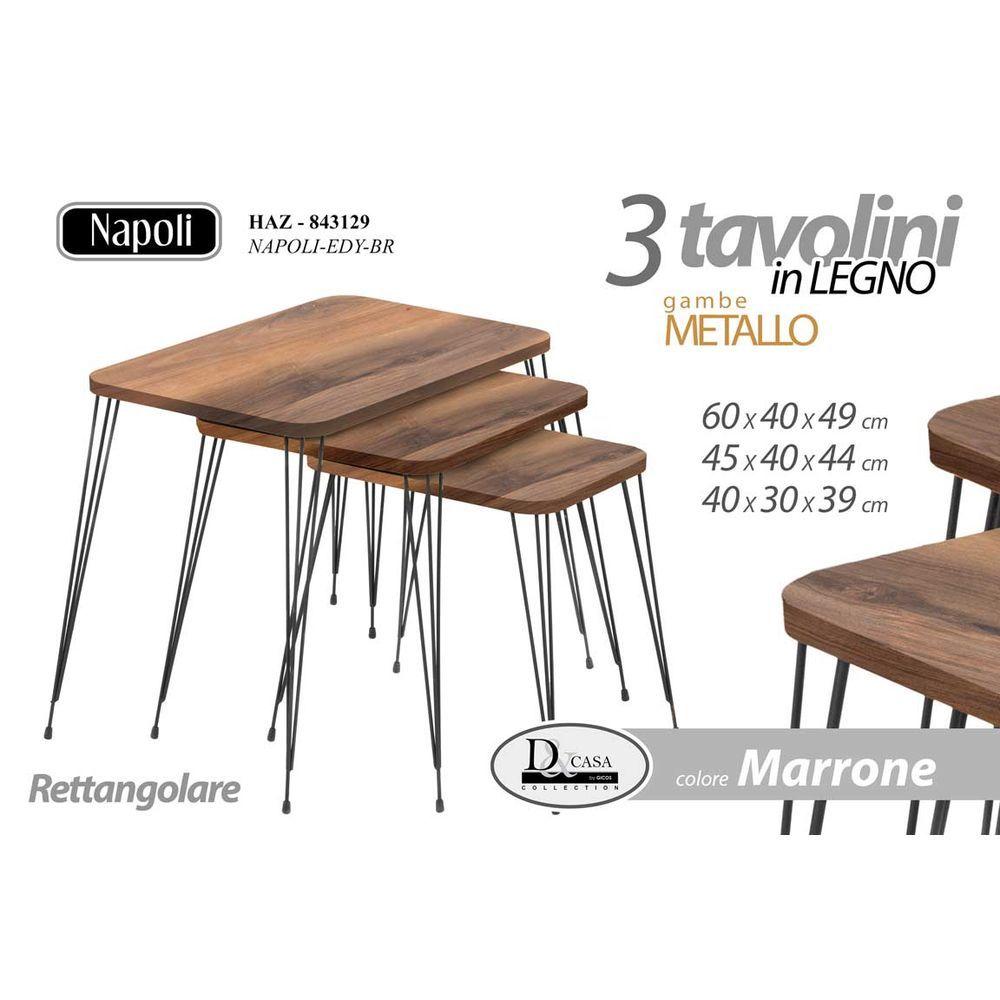 Tavolo (Mdf,Ferro) 60*40*49 Cm 844782