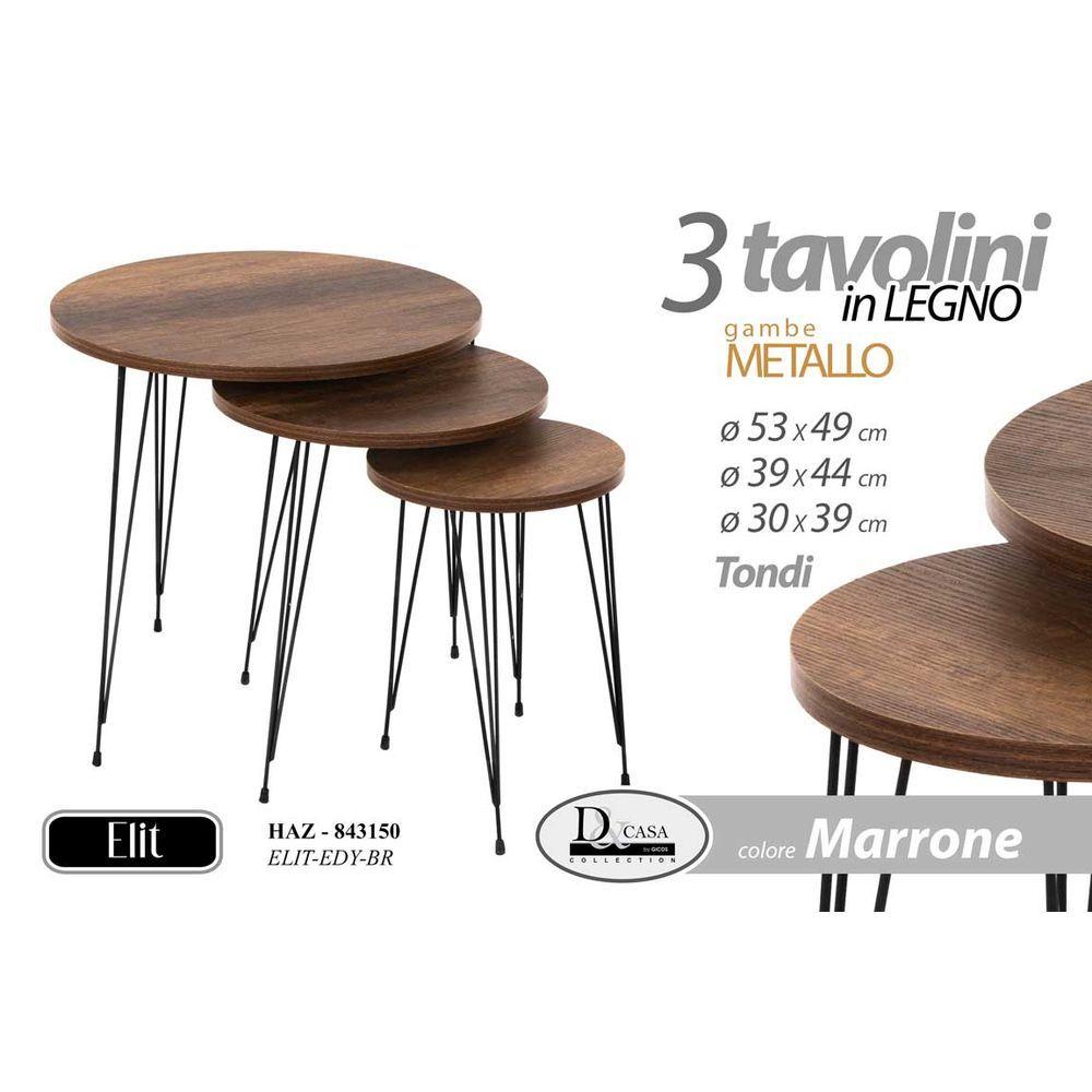 Haz/3 Tavolini Tdi Leg. Elit-Edy-Br