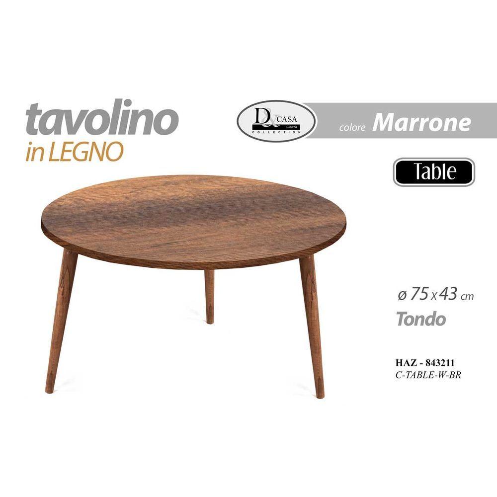 Haz/Tavol Tdo Leg 75*43Cm   C.Table-W-Br