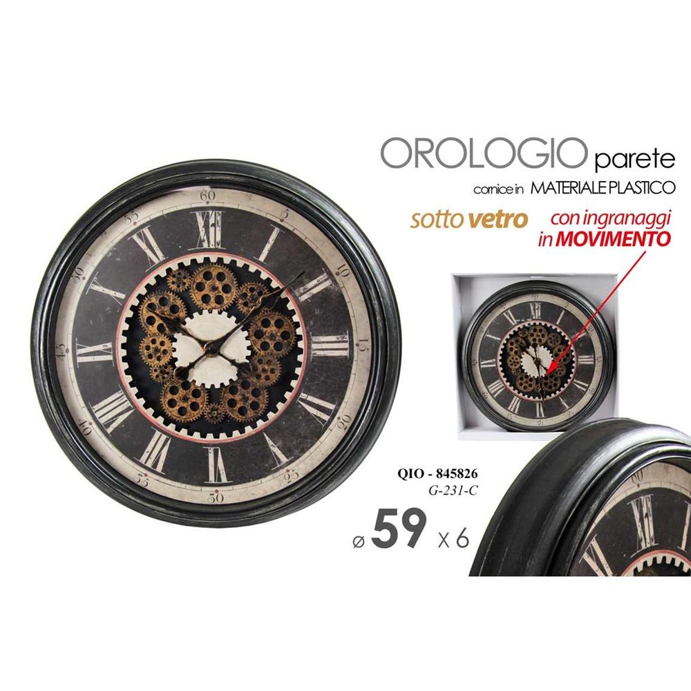 Qio/Orologio 58,5*58,5*5,5         G231C - Nero - Orologi | Mikasa