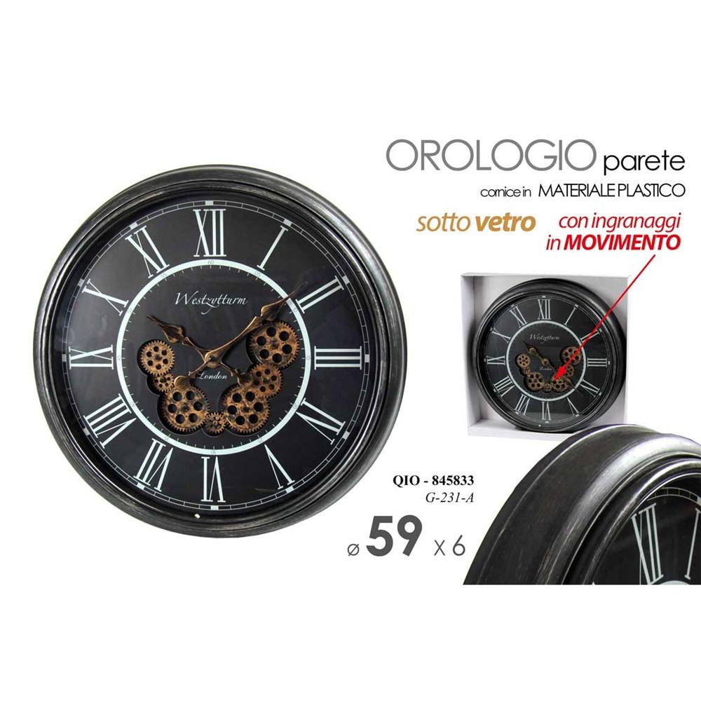 Qio/Orologio 58,5*58,5*5,5         G231A - Nero - Orologi | Mikasa