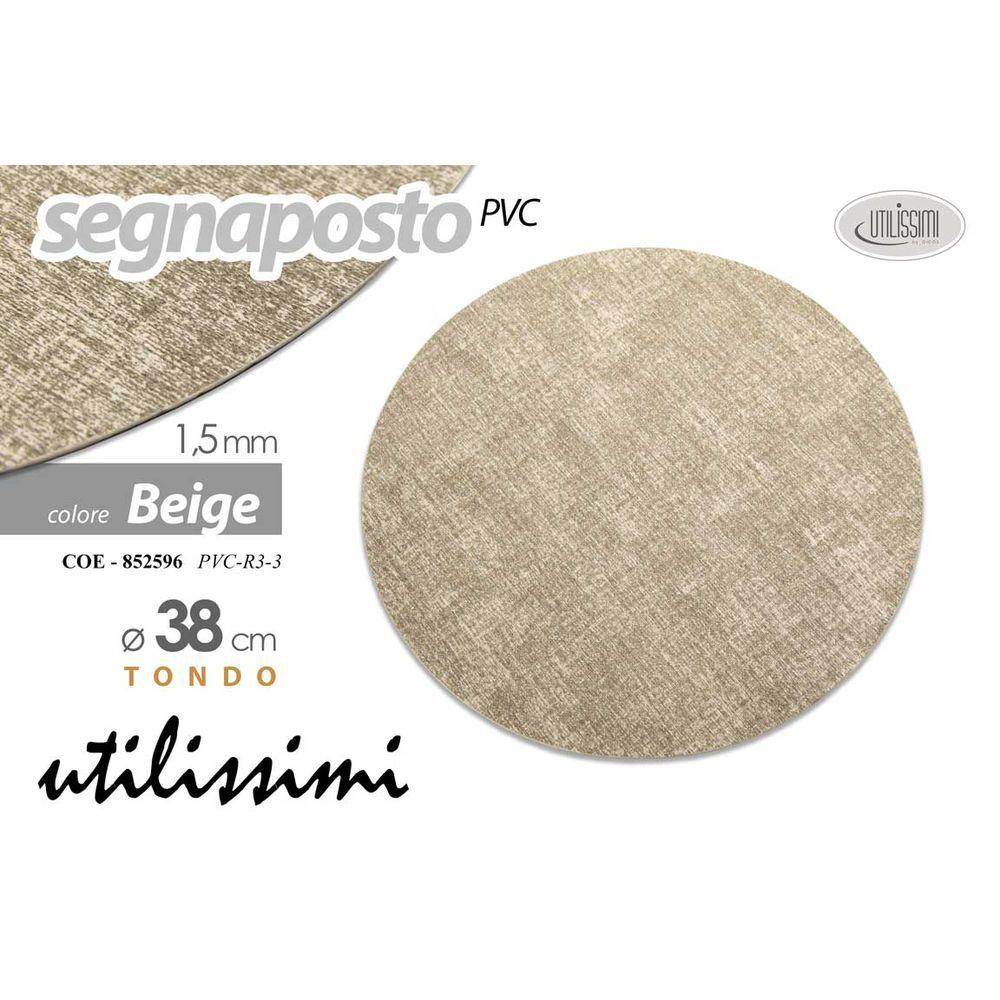 Coe/Segnaposto Tdo Pvc 1,5 38Cm Pvc-R3-3 - Plastica Beige - Tovagliette | Mikasa