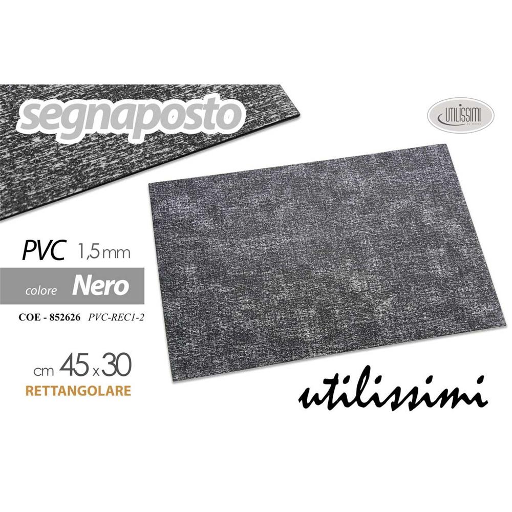 Coe/S.Posto Pvc 45*30Cm       Pvc-Rec1-2 - Plastica Nero - Tovagliette | Mikasa