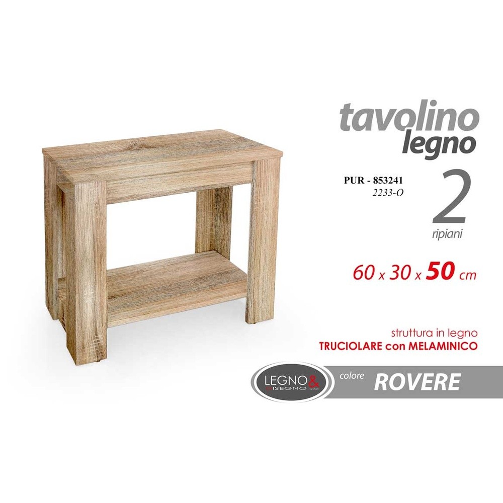 Pur/Tavolino Rov.Mel. 60*30*50Cm 2233/O - A Tavola | Mikasa