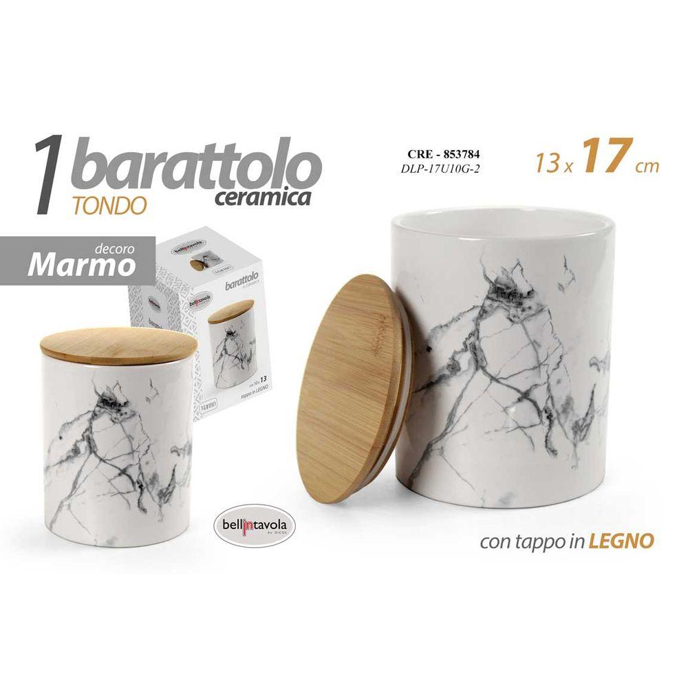 Cre/Barattolo Marmo 13*13*17 Dlp17U10G-2 - Marmo - Barattoli & Biscottiere | Mikasa