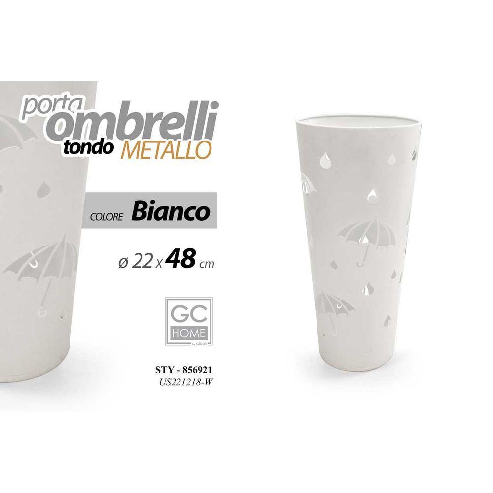 Sty/P.Ombrelli Bia. D22*48Cm Us221218/W - Metallo Bianco - Porta Ombrelli | Mikasa