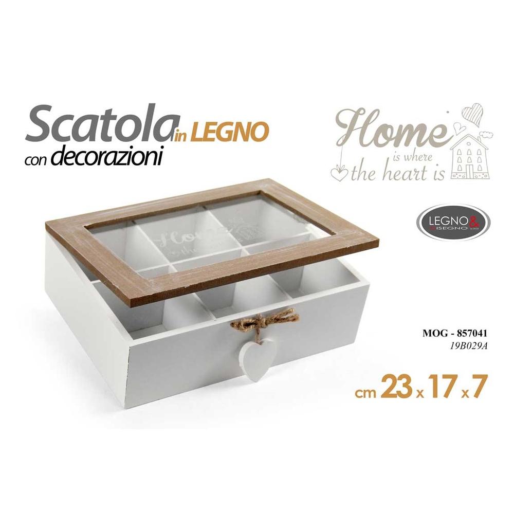 Mog/Scatola Ret. 23*17*7Cm 19B029A - Marrone - Porta The | Mikasa