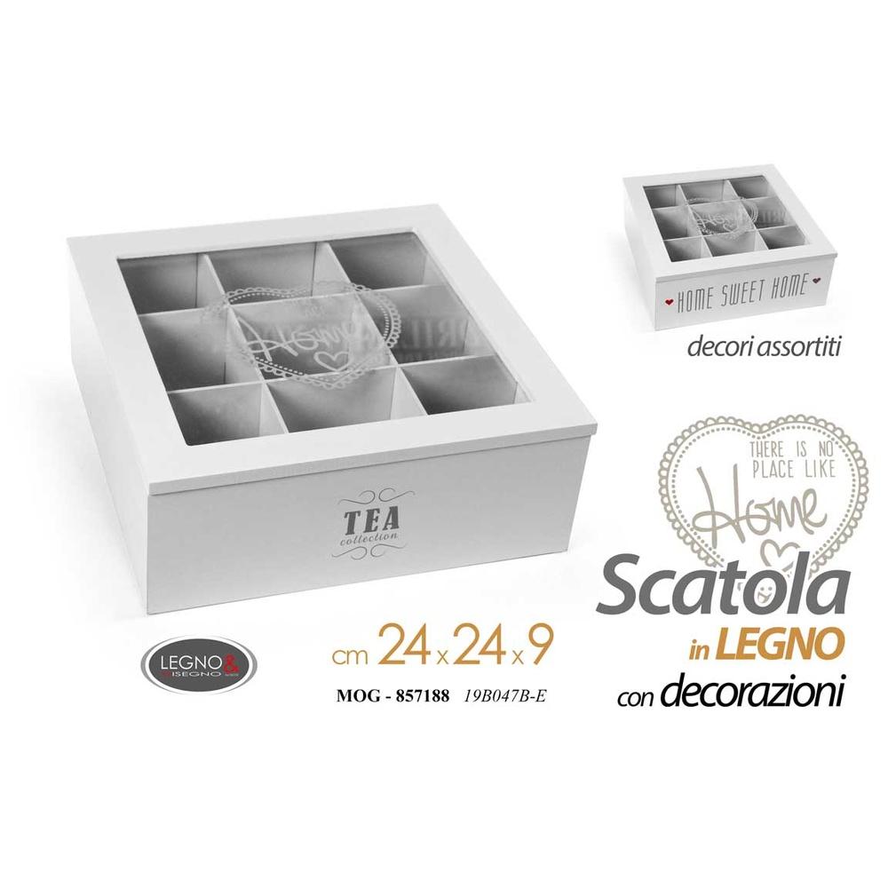 Mog/Scat. Qta Bi.As. 24*24*9Cm 19B047B/E - Porta The | Mikasa