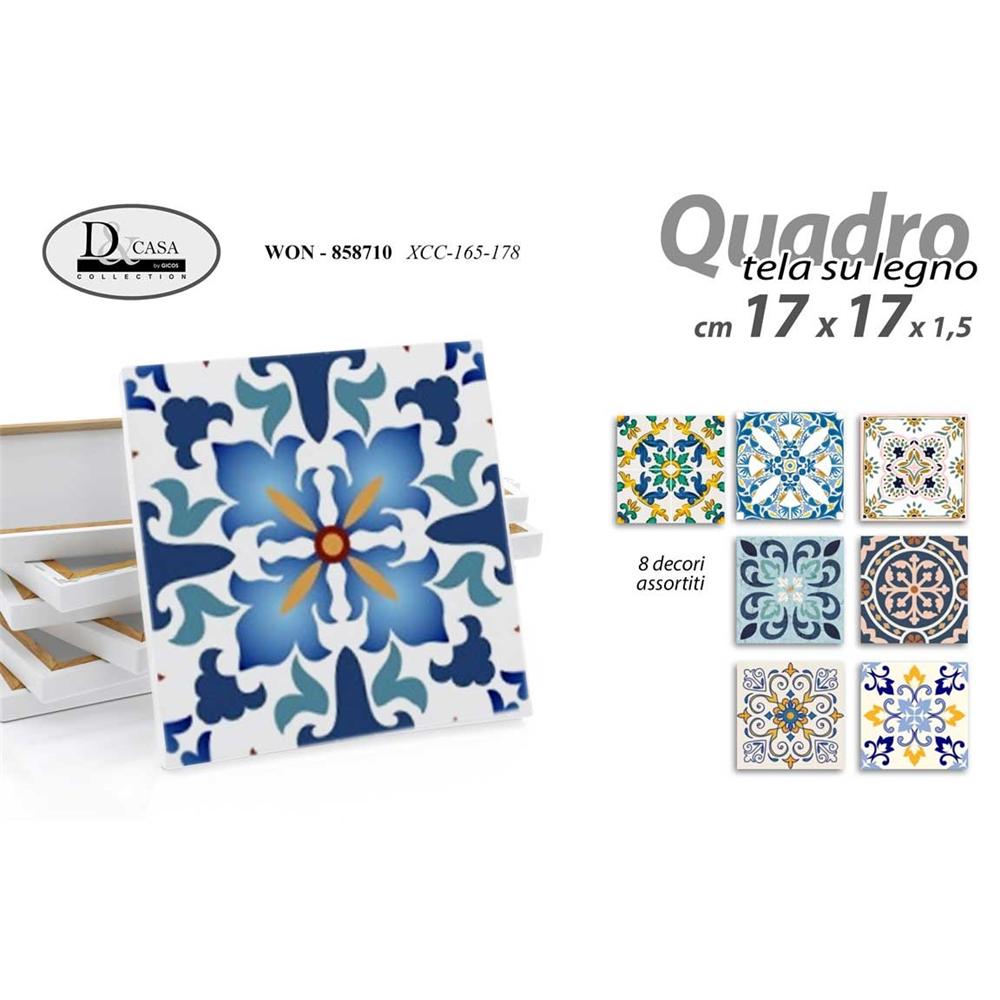 Won/Quadro Ass. 17*17*1,5Cm Xcc165/178