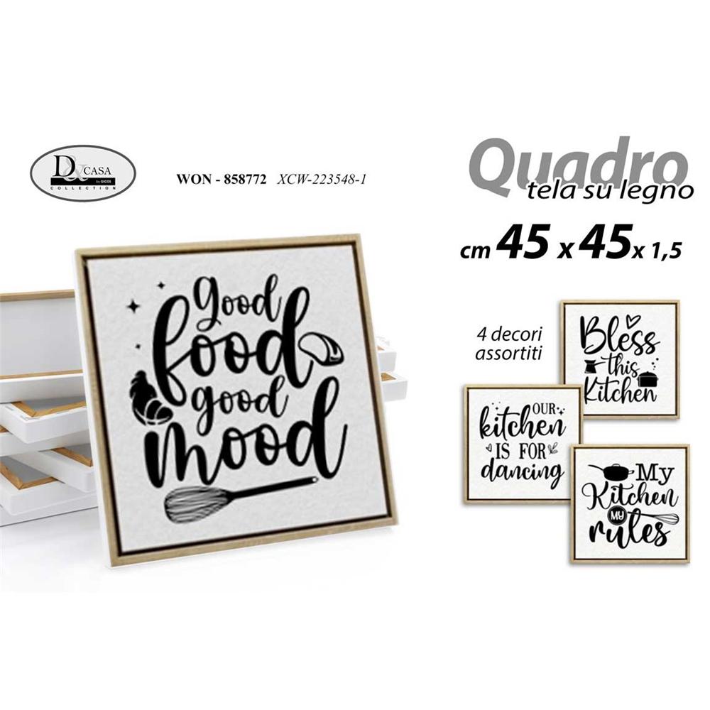 Won/Quadro Ass. 45*45*1,5Cm Xcw223548