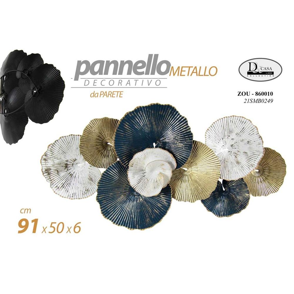 Zou/Quadro Metallo 91*50*6,4Cm 21Smb0249 - Metallo Assortito - Quadri | Mikasa