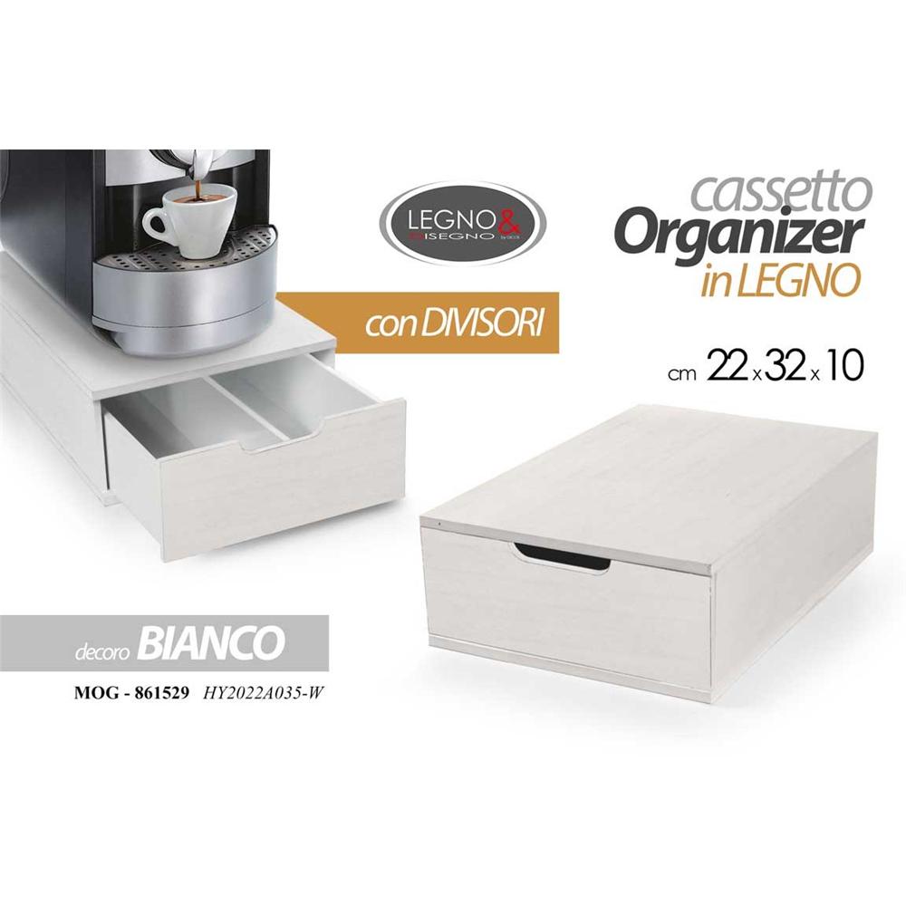 Mog/Casset.C/Div 22*32*10 Hy2022A035/W - Legno - Porta Cialde | Mikasa