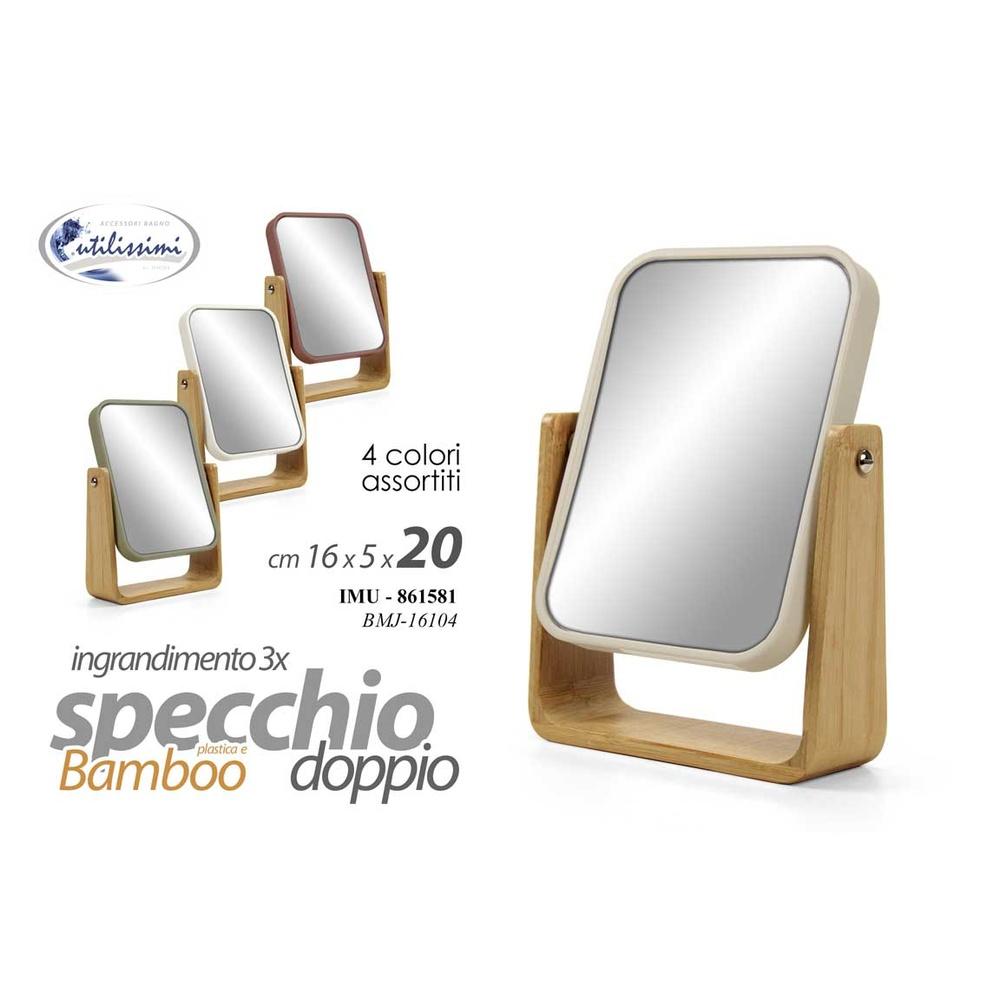 Imu/Specchio Pl+Bam.As 16*5*20 Bmj-16104 - Legno Assortito - Specchi | Mikasa