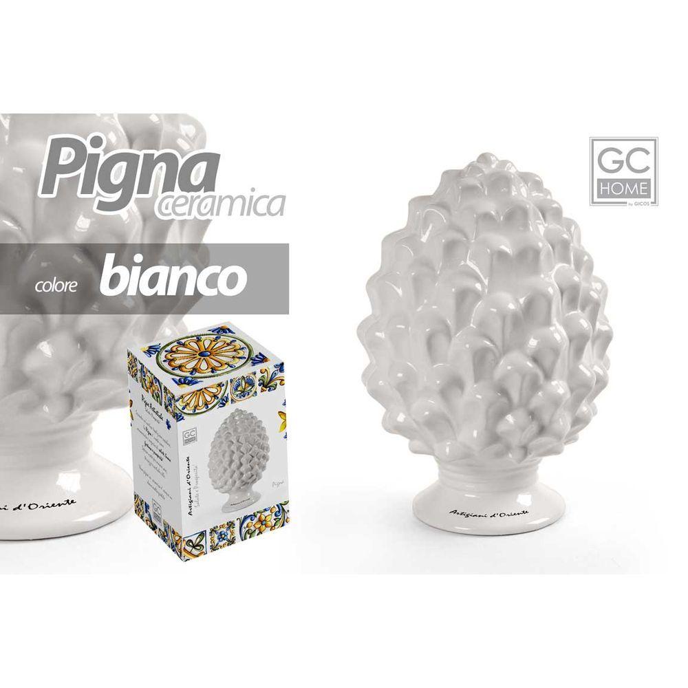 Cre/Pigna Bianca 14*14*22Cm Dlp23G14A-2 - Ceramica Bianco - Pigne | Mikasa