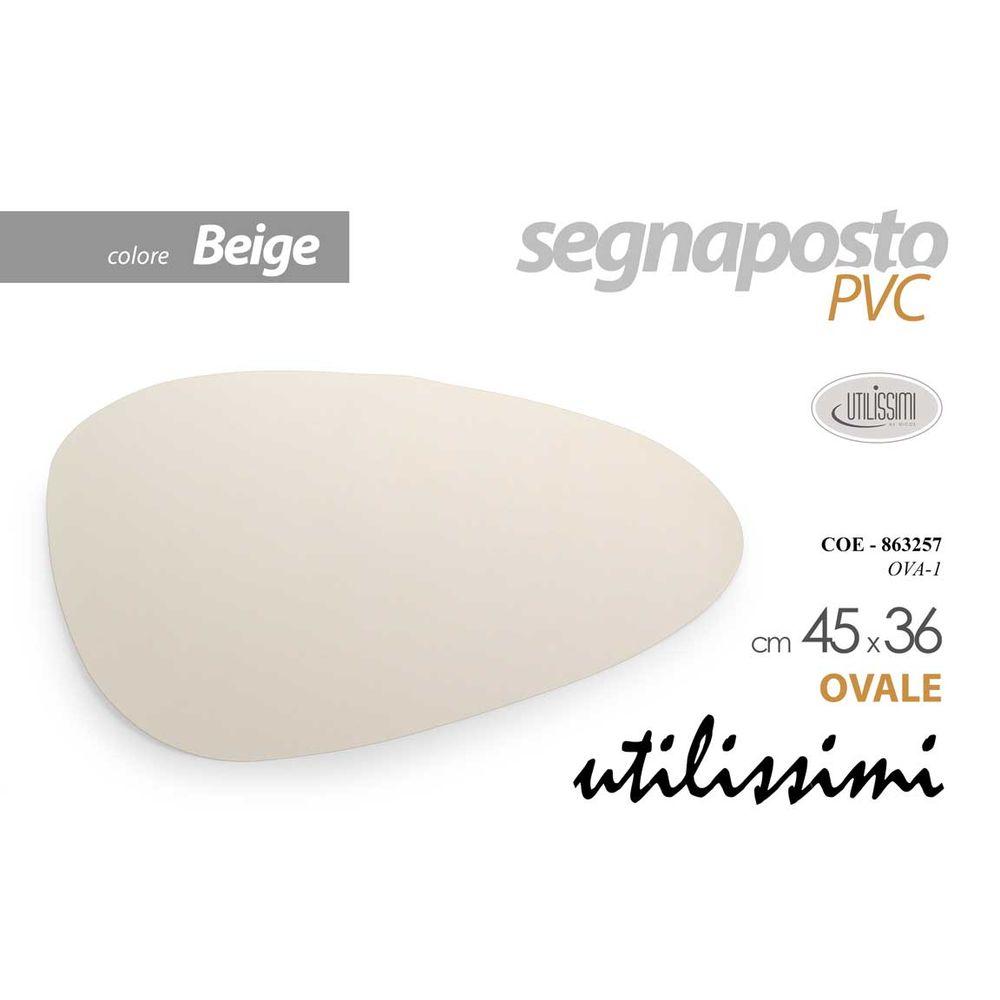 Coe/S.Posto Ova.Bei.Pvc 45*36Cm Ova-1 - Plastica Beige - Tovagliette | Mikasa