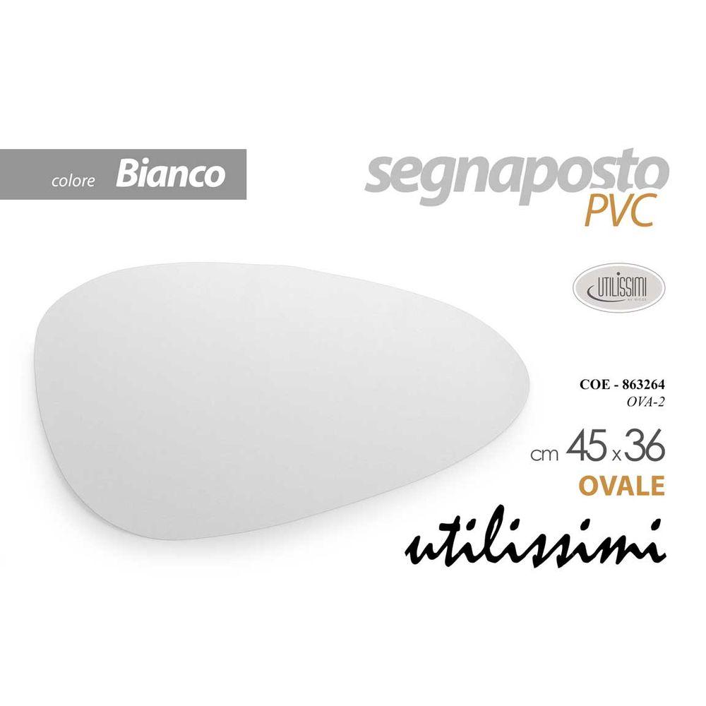 Coe/S.Posto Ova.Bia.Pvc 45*36Cm Ova-2 - Plastica Bianco - Tovagliette | Mikasa