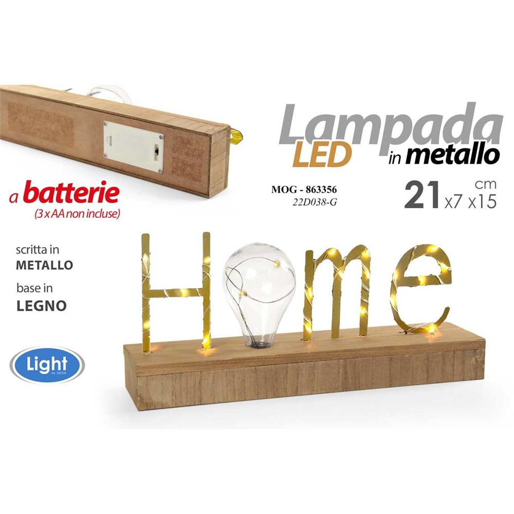 Mog/Lampada Home Led Oro 34*15 22D038-G
