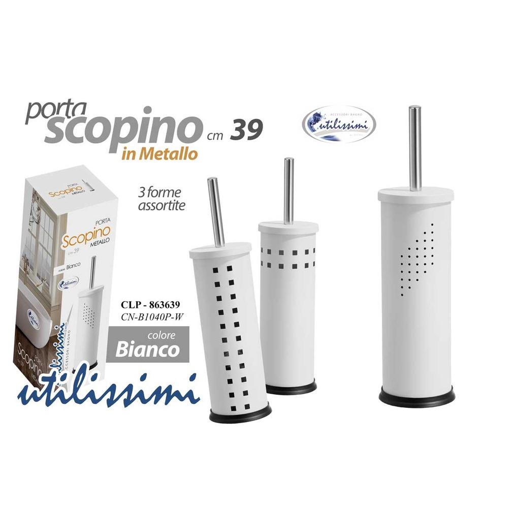 Chl/Porta Scopino Bianco 10*27-39Cm Cn-B1040P-W