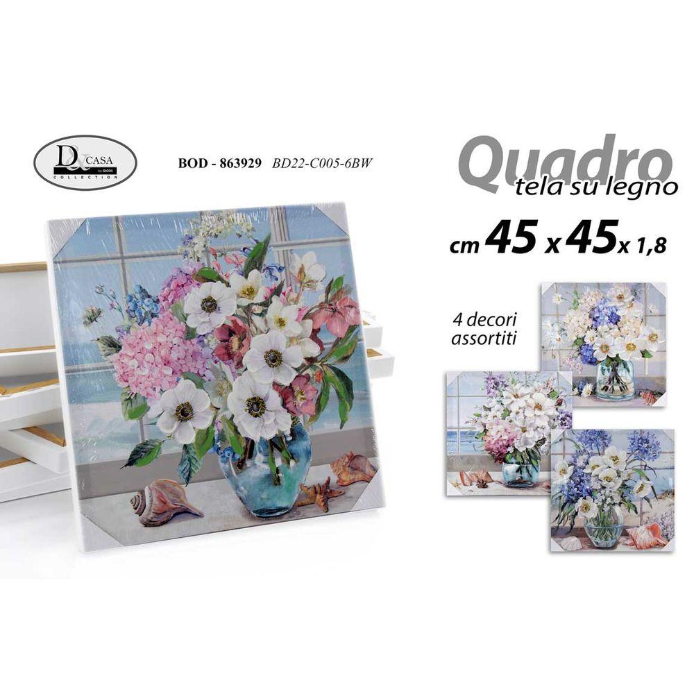 Bod/Quadro As 45*45*1,8Cm   Bd22C005-6Bw - Tela Assortito - Quadri | Mikasa