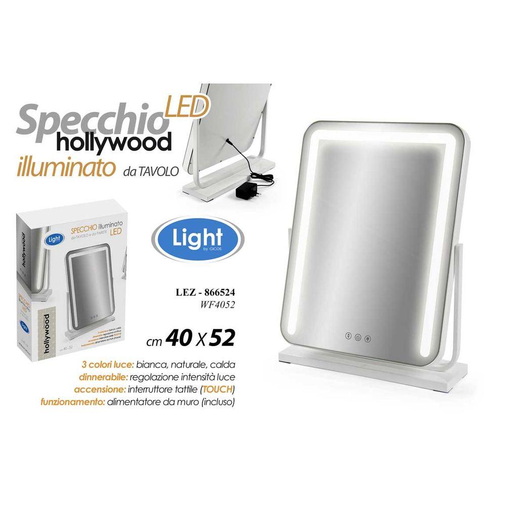 Lez/Specchio Led 40*52Cm          Wf4052 - Bianco - Specchi | Mikasa
