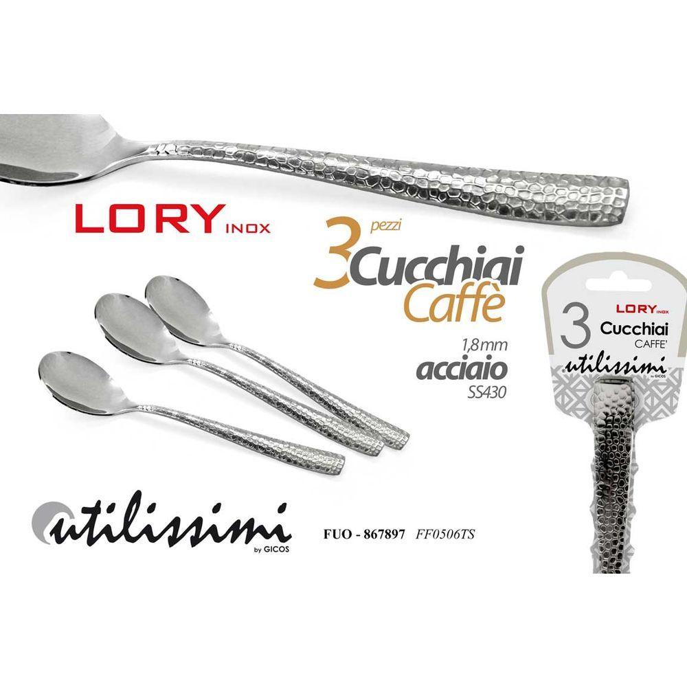 Fuo/3 Cucch.Caffe 1,8Mm Ss430 Ff0506Ts - Argento - Posate | Mikasa