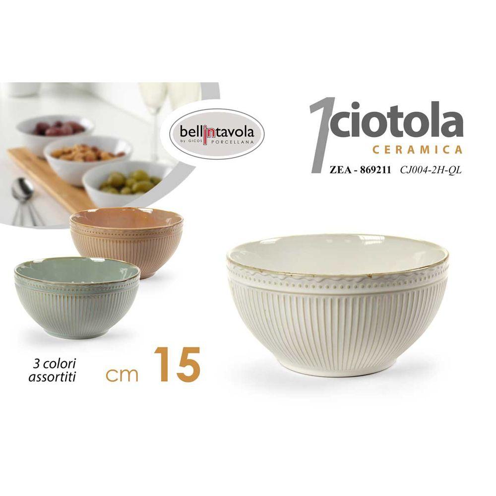 Zea/Ciotola Por.Tda As 15Cm  Cj004-2H/Ql