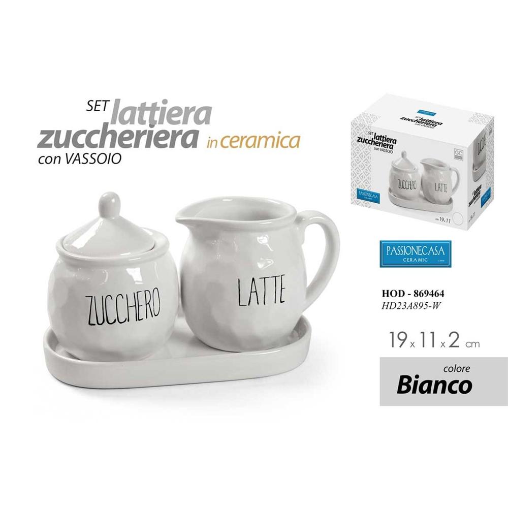 Hod/Vass+Zucch+Latt 19*11*2 Hd23A895/W - Ceramica Bianco - Teire, Lattiere & Zuccheriere | Mikasa