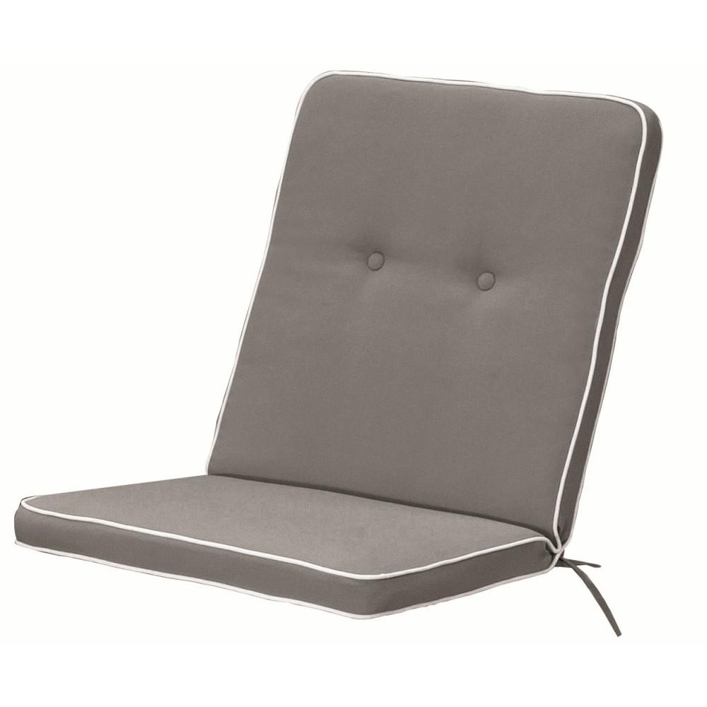 Cuscino Poltrona Bassa Liberty Tortora 95 X 48 Cm (53+42) - Tessuto non Tessuto Tortora - Cuscini Giardino | Mikasa