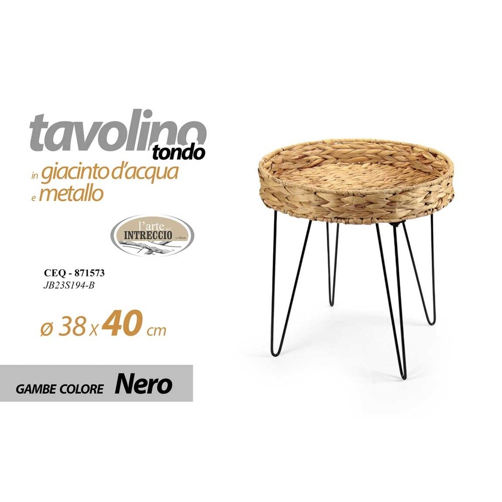 Ceq/Tavolino  Met-Giac 38*40Cmjb23S194/B
