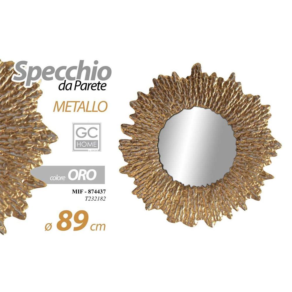 Mif/Specchio Tondo Met C.Oro 89 T232182