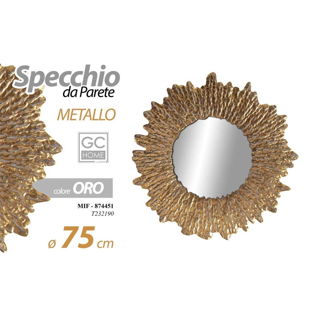 Mif/Specchio Tdo Met C.Oro 75Cm T232190 - Metallo Oro - Specchi | Mikasa