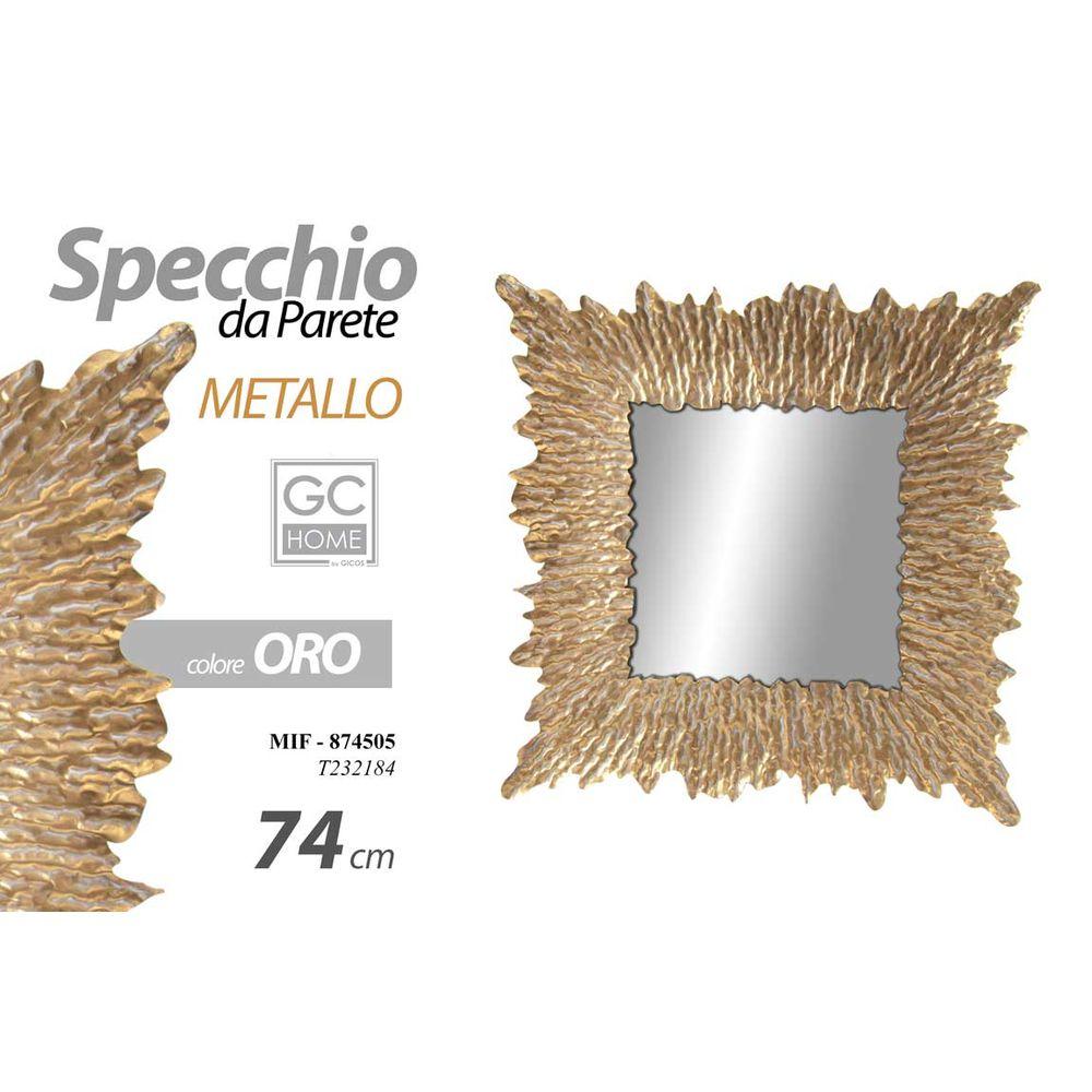 Mif/Specchio Qto Met C.Oro 74Cm  T232184 - Oro - Specchi | Mikasa