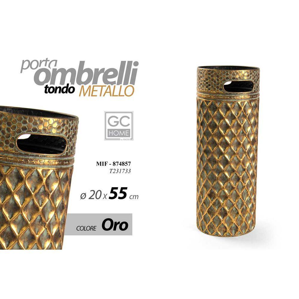 Mif/P.Ombrelli Met C.Oro 20*55Cm T231733 - Oro - Porta Ombrelli | Mikasa