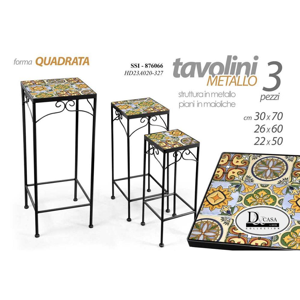 Ssi/Tvaolino Quadrato Nero Medio 23*23*60Cm 883866 23A020/327 - Nero - Accessori | Mikasa
