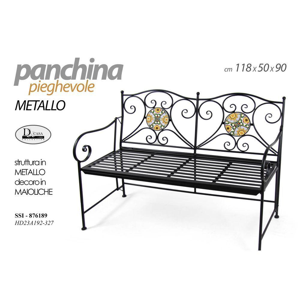 Ssi/Panchina Nera 118*50*90 Hd23A192/327 - Nero - Panchine | Mikasa